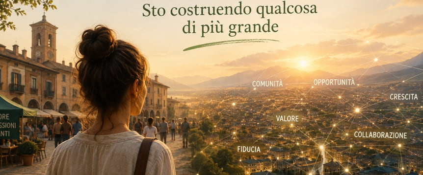 Ho iniziato con una piazza. Sto costruendo qualcosa di più grande.